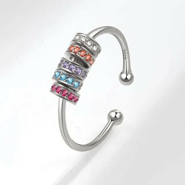 Sterling Silver Fidget Spinner Ring