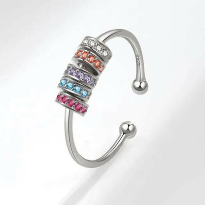 Sterling Silver Fidget Spinner Ring