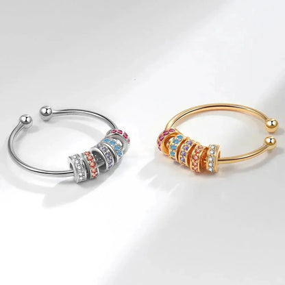 Sterling Silver Fidget Spinner Ring
